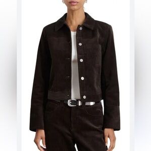 Alex Mill Betty Cotton Corduroy Crop Jacket in S